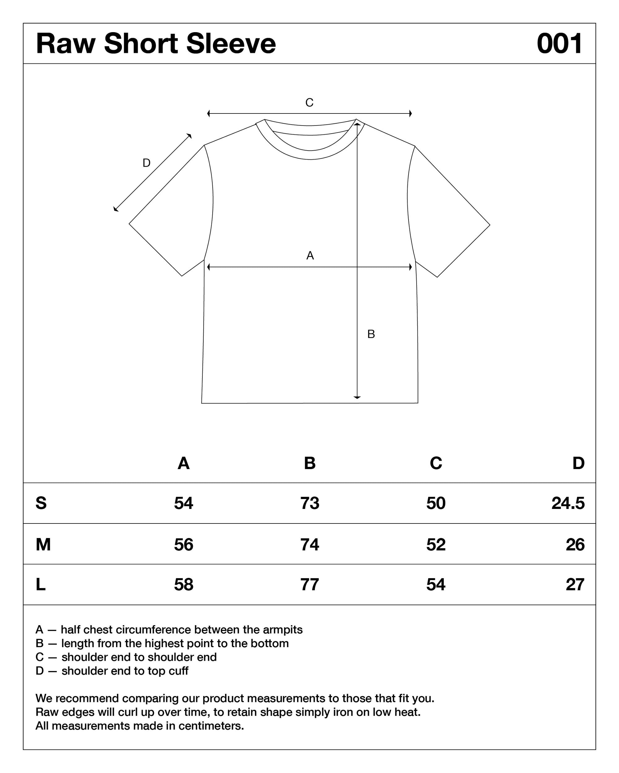 Raw Short Sleeve 001